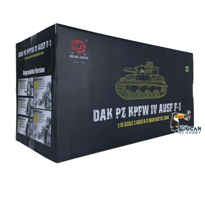 1/16 헹롱 7.0 업그레이드 버전 팬저 IV F RTR RC 탱크 3858 메탈 트랙 구동 모터 아이들러 군용 장난감 TH17382