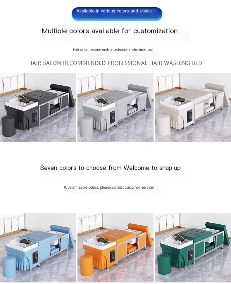 Description Picture 5 of itemFoot Basin Shampoo Chair Hair Salon Shower Head Portable Hair Wash Chair Ergonomics Shampouineuse Salon Furniture MQ50XF
