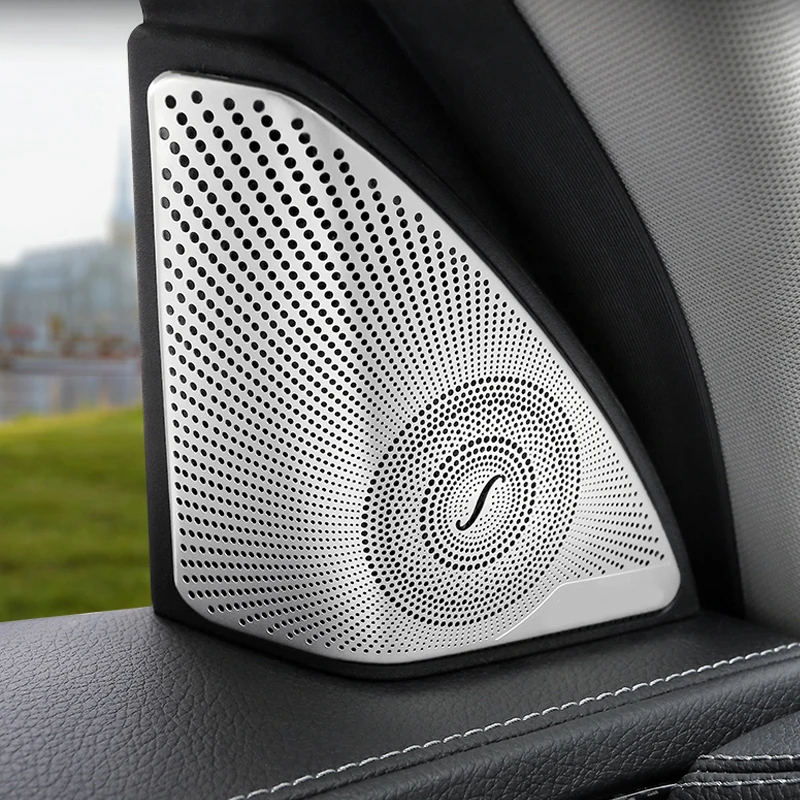 Car Audio Speaker Cover Trim Door Loudspeaker Cover Trim Interior Accessories for Mercedes Benz E/C/GLC Class W213 W205 X253