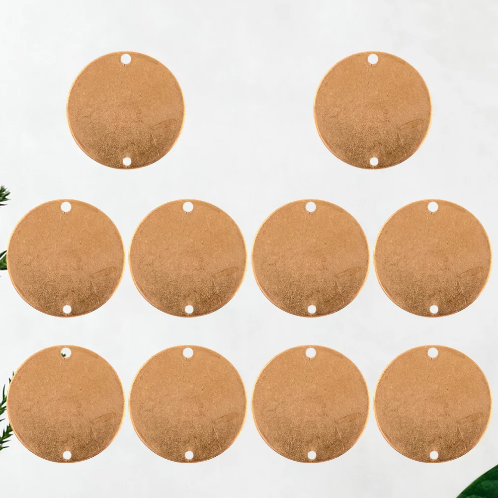 

10 шт. круглые диски, медные металлические штамповки, пустые гравировальные метки, фотоэтикетки для гравировки «сделай сам» (золотистые)