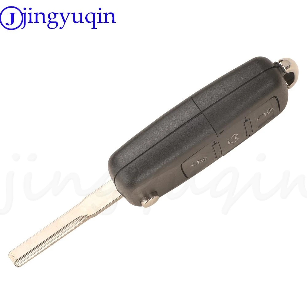 Jingyuqin 3-Button Remote Flip Key Fob with 434MHz ID48 Chip