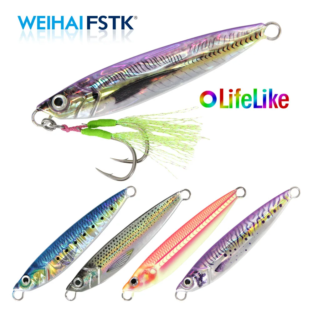 Metal Jig Shore Jigging Sea Fishing Slow Jig Lifelike Metal Jigging