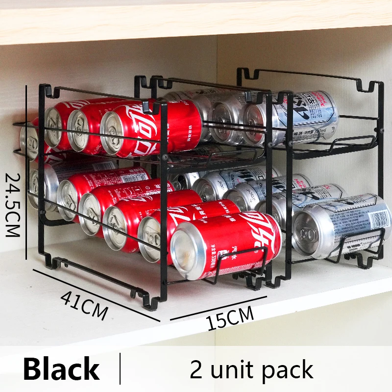 Dispensador de latas refrigerador Organizador nevera Sistema rotación  Estante