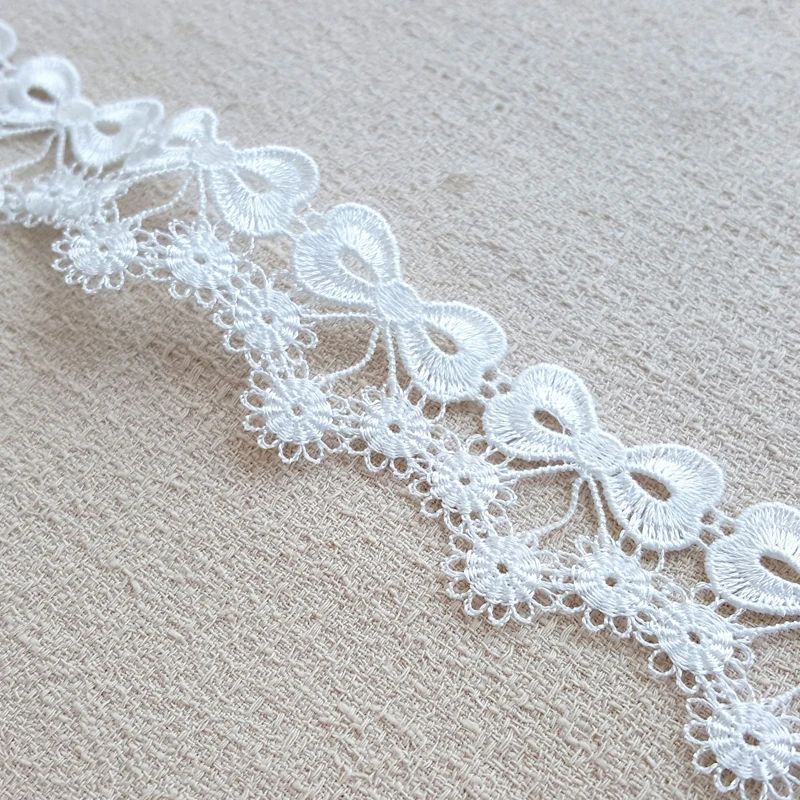 

2,4 см бант цветы кисточка вышивка из полиэстера кружевная отделка детский домашний текстиль занавеска для одежды Швейные кружевные аксессуары D30339