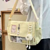 Y2K Harajuku Itabag – Transparent Crossbody School Bag for Girls | DIY Anime Badge Display 3