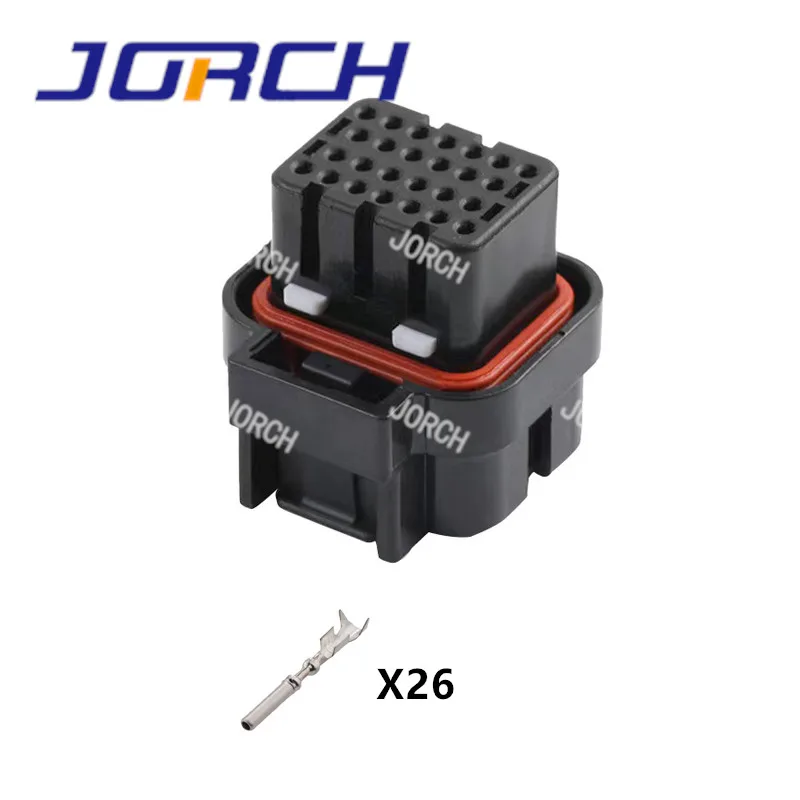 1 ชิ้น 26 ขา 5 หลุม AMP Super Seal Housing ปลั๊กตัวเชื่อมต่ออัตโนมัติชายและหญิงรวมขั้วต่อ 1473416 -1 1