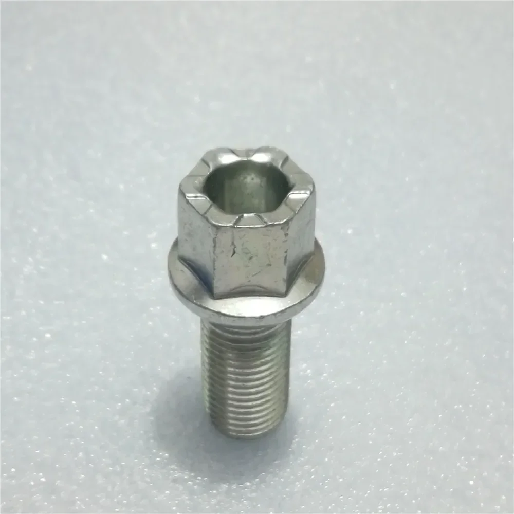 Bullone Ruota Auto Sede Conica 60° Chiave 17 M14X1,25 27mm Zinc.bianca C17F27 - Foto 5