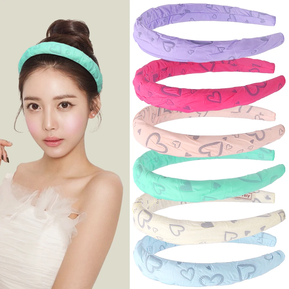 2023New Wholesale Solid Color Headband For Women Plastic Padded Hairbands Fashion Headwear Head Band Hair Accessories