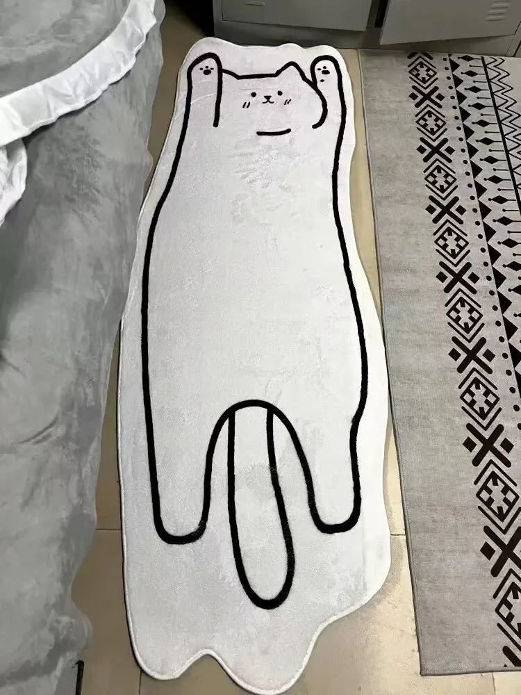 Floor Mat Irregular Cartoon Animal Imitation Cashmere Carpet for Living Room Bedroom Children's Room