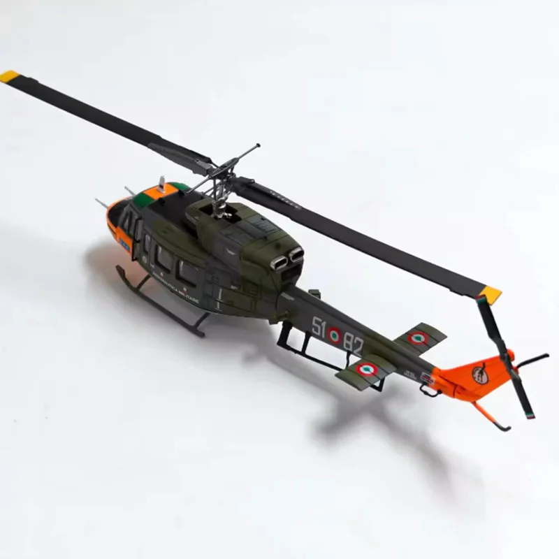 다이캐스트 1:100 스케일 벨 AB.212 합금 헬리콥터 모델 항공기 정적 수집품 장 휴일 선물 장난감