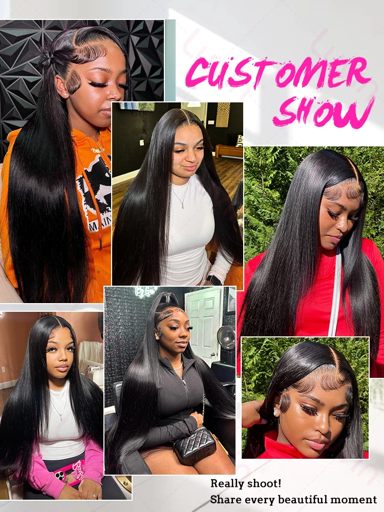 30 40 Inch Straight Human Hair Wigs 13x6 Hd Lace Frontal Wig Brazilian Transparent Bone Straight 13x4 Lace Front Wig For Women