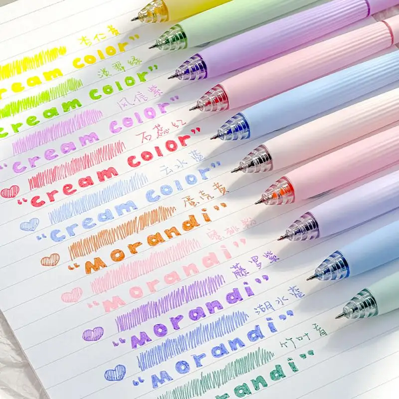 5Pcs Kreative Bunte Gel Stifte Set 0,5mm Große Kapazität Schnell trocknend Schreiben Stift Student DIY Handbuch Dekorative tinte Stift – Detail 1