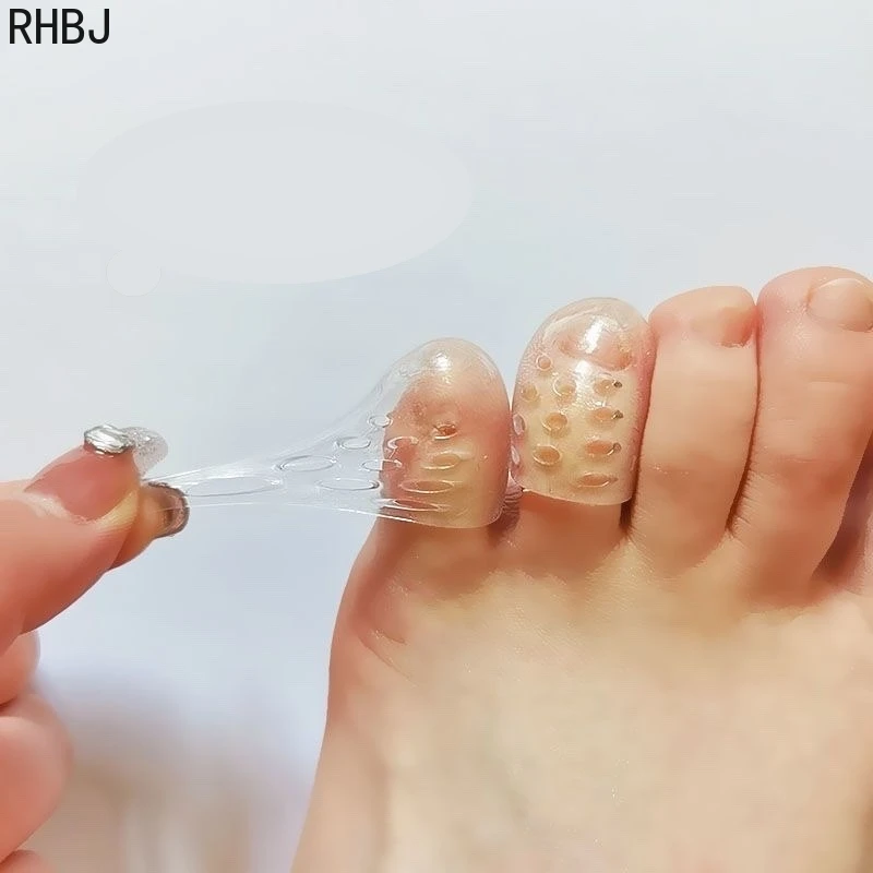Transparent Silicone Toe Caps Anti-Friction Breathable Toe Protector Prevents Blisters Caps Cover Protectors Foot Care