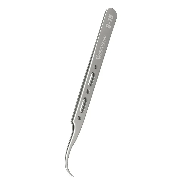 MECHANIC G-15 G-11 Stainless Steel Extra Hard Anti-Magnetic Tweezers For Phone Repair Fingerprint Precision Flying Wire tools