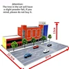 1/150 Scale Diorama Building Models City Street View Building Model Railway Layout Scene Display Model Collection Gift Toy 3