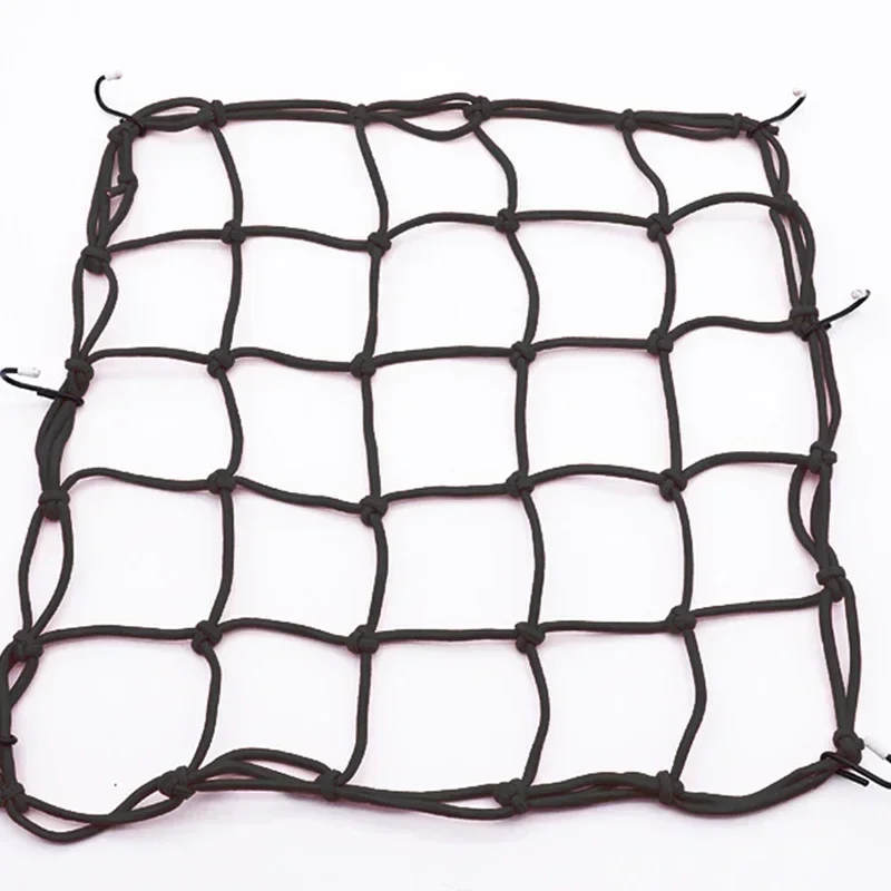 2 Pièces Filet à Bagages Moto, (40 X 40cm) Grande Filet à Bagages Araignée Elastique Et (30 X 30cm) Petite Filet Elastique Réglables Pour Moto Bicyclette