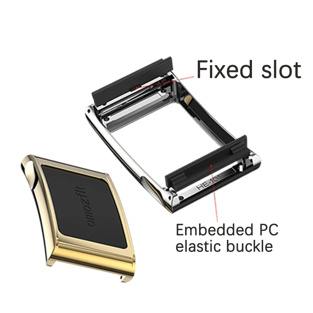 Premium 2PC Milanese Strap with Metal Hollow Protective Frame - Stylish Watch Accessories