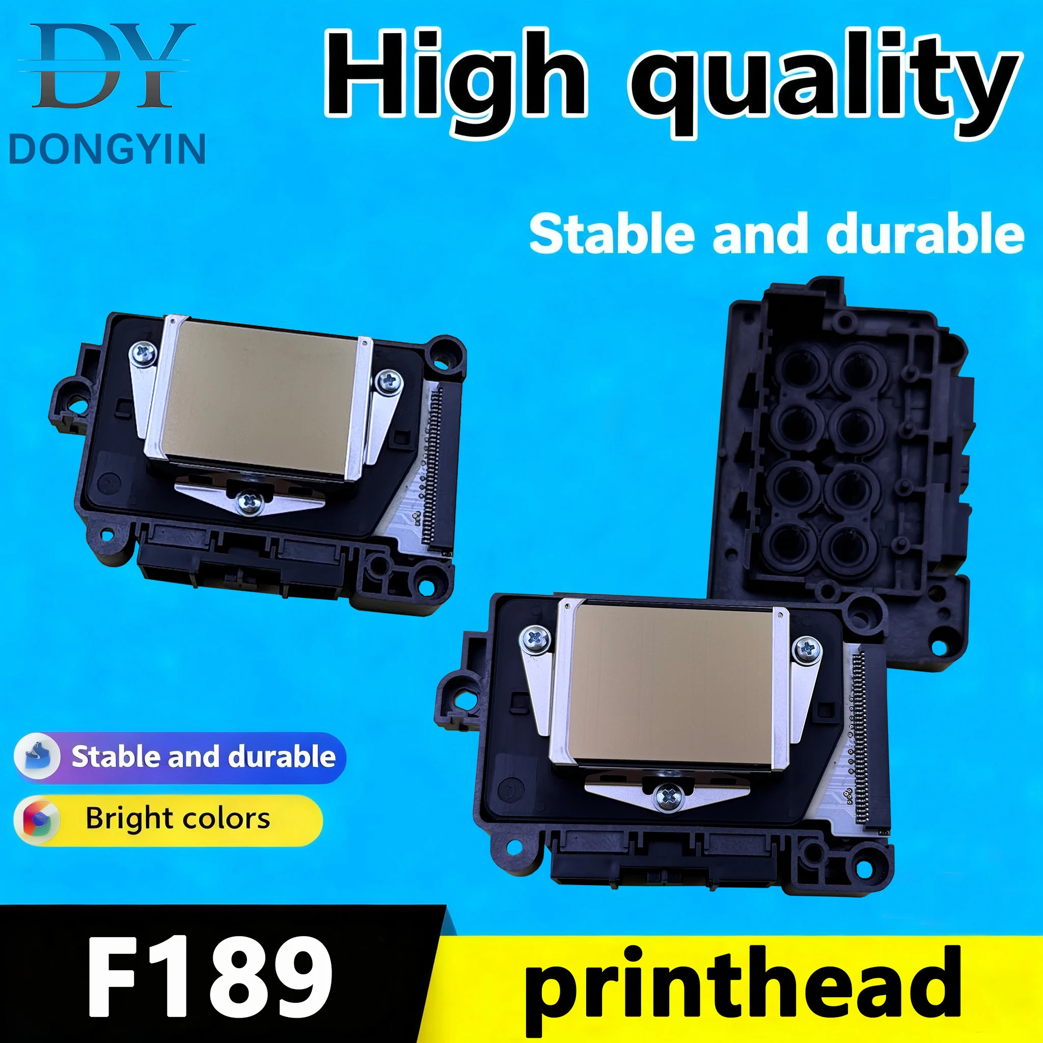 새로운 F189010 DX7 프린트 헤드, 잠금 없음 1 2 잠금 F189000 솔벤트 유성 잉크 프린트 헤드, EPSON B500 B310 B510 등에 적합