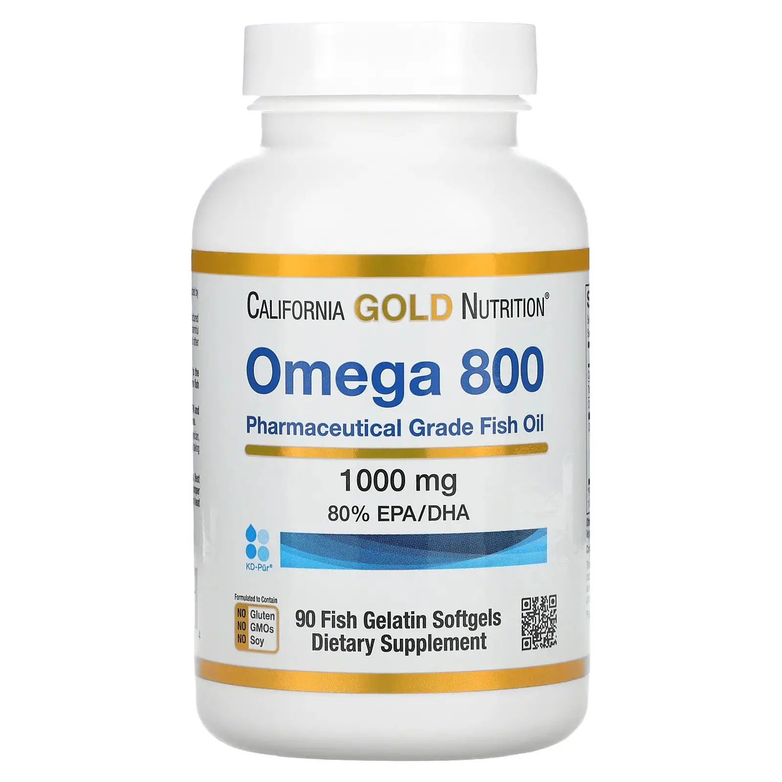 

California Gold Nutrition CGN Omega800 Concentrated Fish Oil 90 Capsules