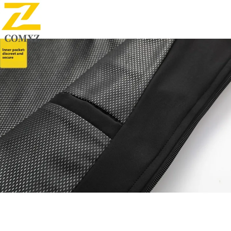 COMXZ Chaqueta Waterproof Solid Color Hooded Outdoor Camping Running Trench Coat Work Wear Resistant Comfortable Men's Outerwear