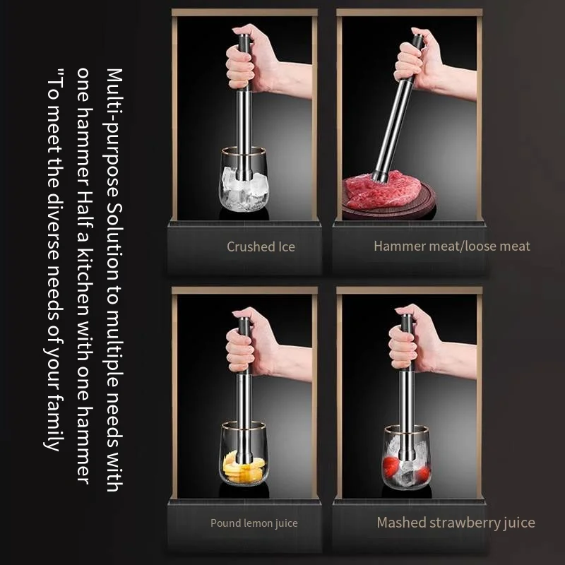 Fruit Juicer Stick Shaker cup juicer stick Fruit juicer stick hand beat beat lemon tea tool Ice hammer mashing hammer meat loose meat