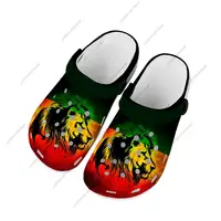 Reggae Rastafarian Rasta Rastafari Lion Of Judah Home Clogs Custom Water Shoes Mens Womens Teenager Shoe Garden Beach Slippers 2