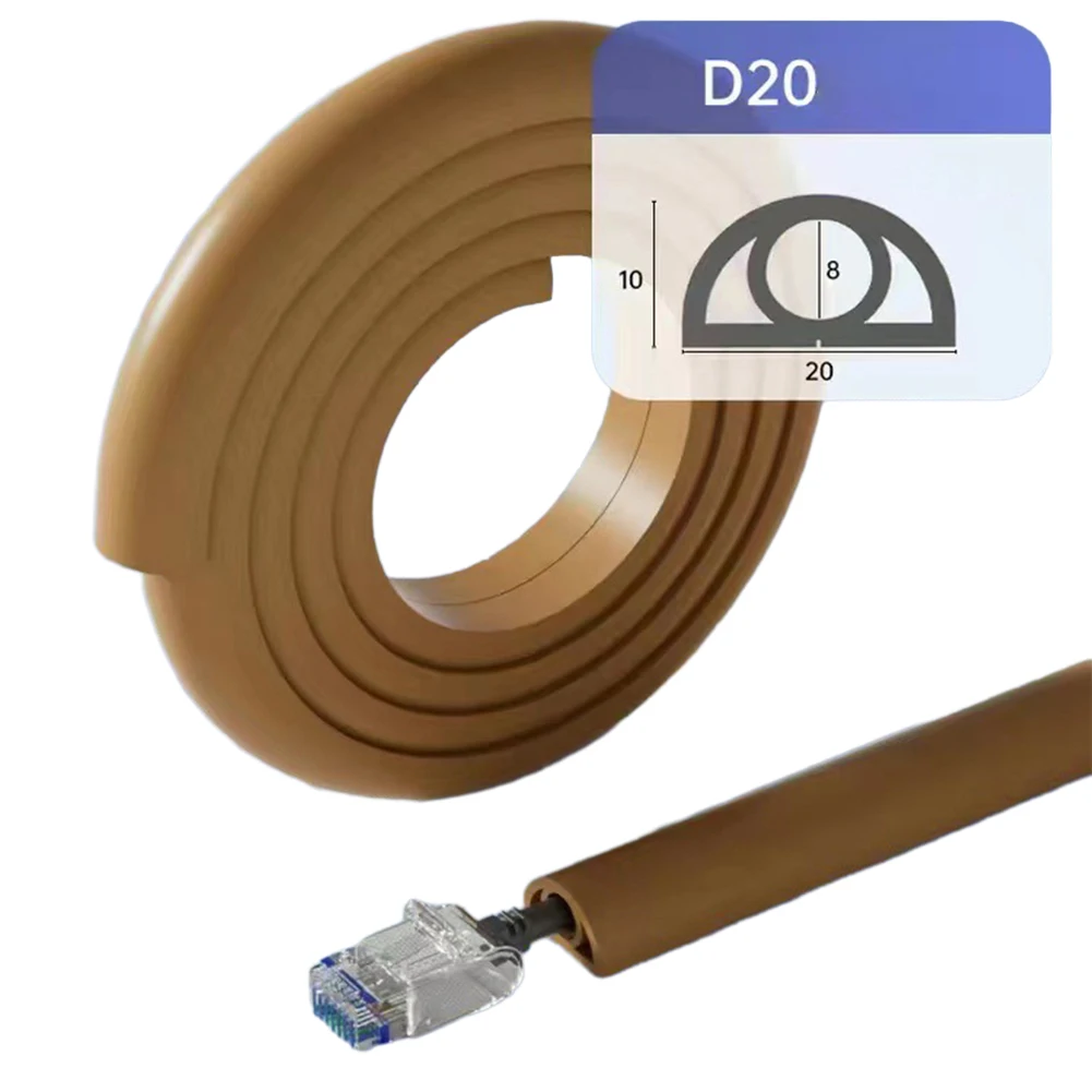 

D20mm Floor Cable Protector Wire Cover 3 Meters Floor Cord Cover For Office Home