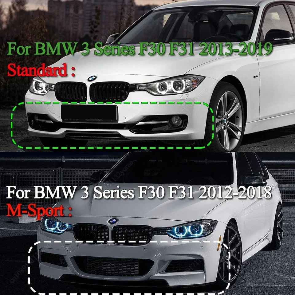 Voorbumper Lipspoiler voor BMW F30 F31 3 Series 2012 2013 2014 2015 2016 2017 2018 M-Sport,Auto Onderbumper Lip Splitter Spoiler trimaccessoires Voorbumper Lipspoiler voor BMW F30 F31 3 Series 2012 2013 2014 2015 2016 2017 2018 M-Sport,Auto Onderbumper Lip Splitter Spoiler trimaccessoires