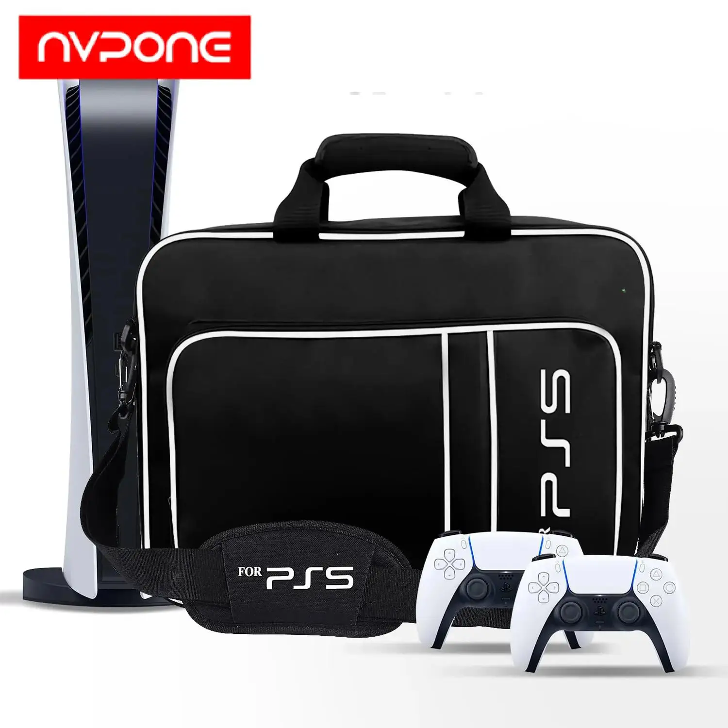 PS5 보호 케이스 가방, PS5 디스크/디지털 에디션 콘솔, 컨트롤러, 게임 카드, 헤드셋용 PS5 여행용 케이스에 적합