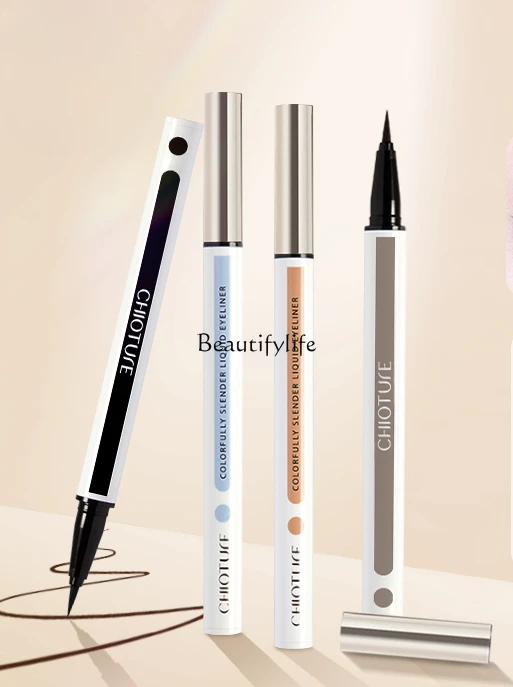 

Ultra-Fine Natural Newbie Beginner Not Easy to Smudge Eye Shadow Pen Waterproof Double-Headed Eyeliner