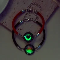2pcs Luminous Sun Moon Braided Bracelets for Lovers Adjustable Couple Bracelets Fashion Valentine's Day Jewelry Girlfriend Gifts - Image 6