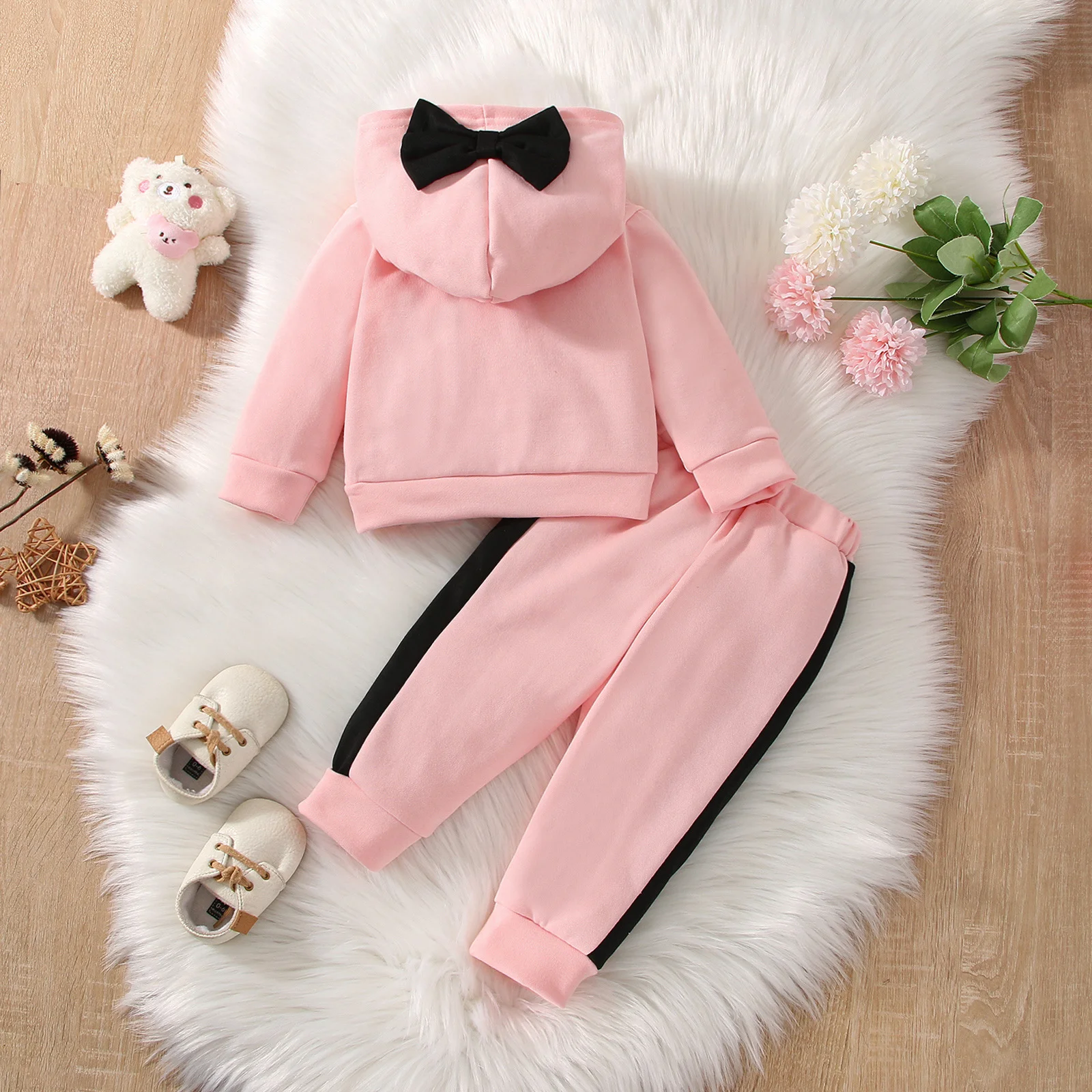 Girls Bow Hoodie Set 2