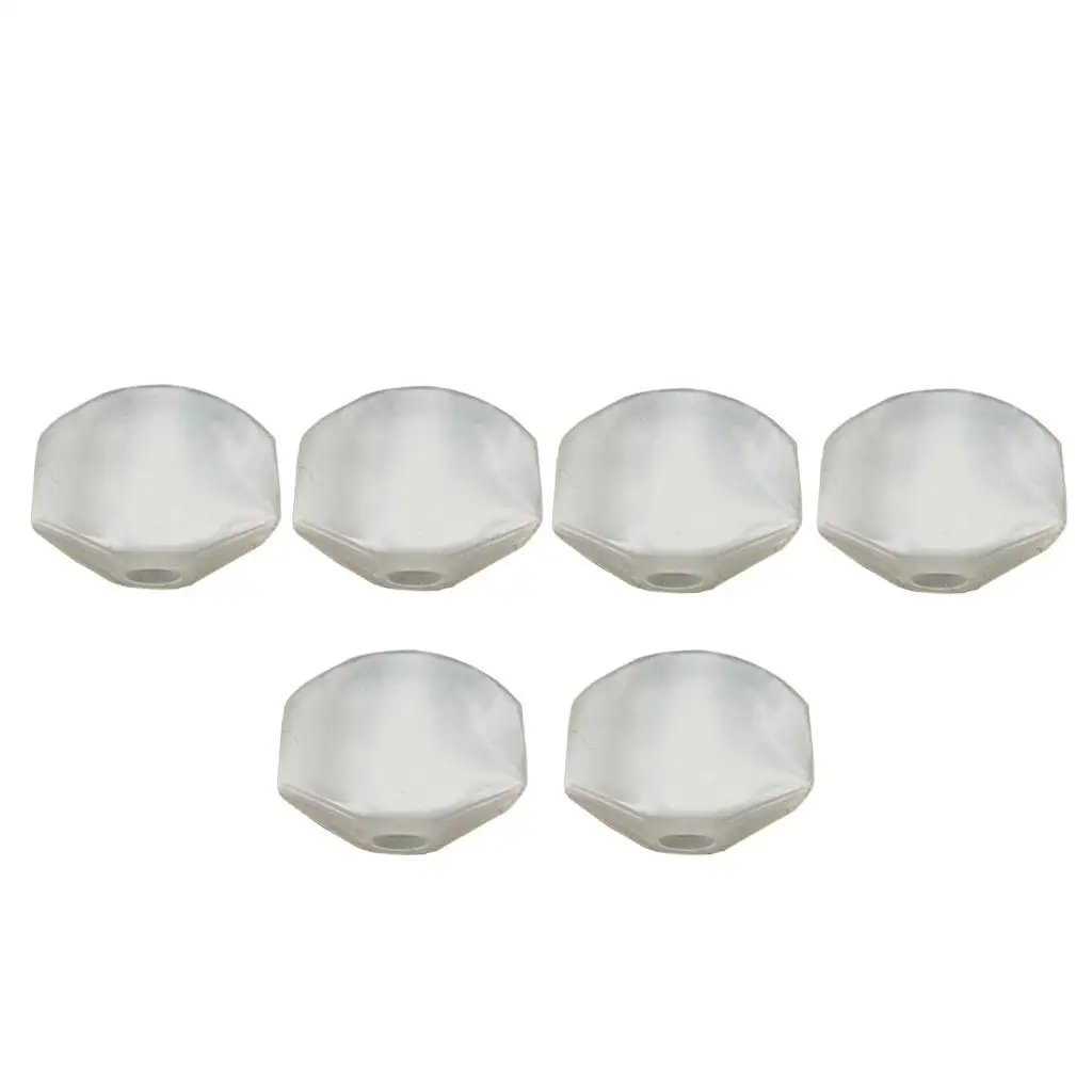 6 Pieces Plastic Pegs Frets Buttons Caps Knobs Acoustic Guitar
