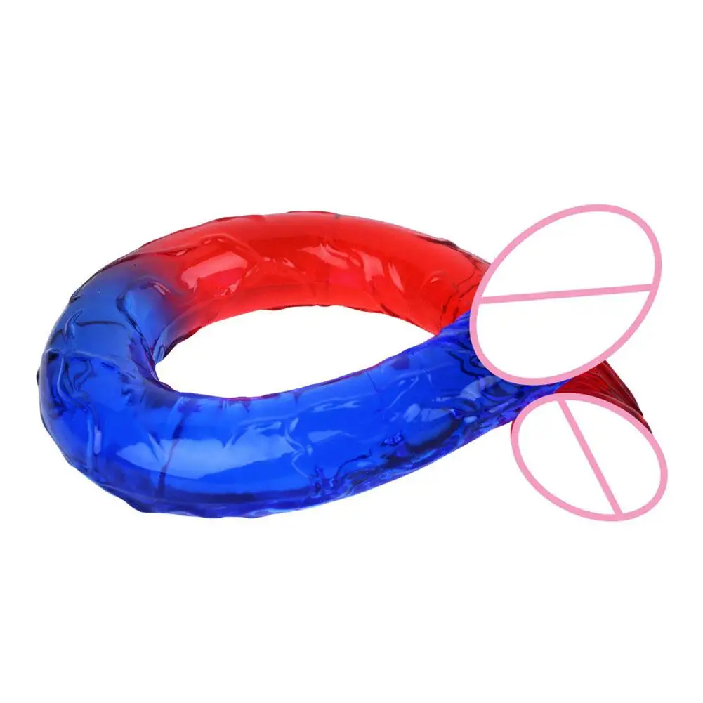 Super Long Streamer Color Double Dildo Realistic Dildo Long Anal Play Anal Plug Vaginal Masturbation Sex Toys For Couple Lesbian