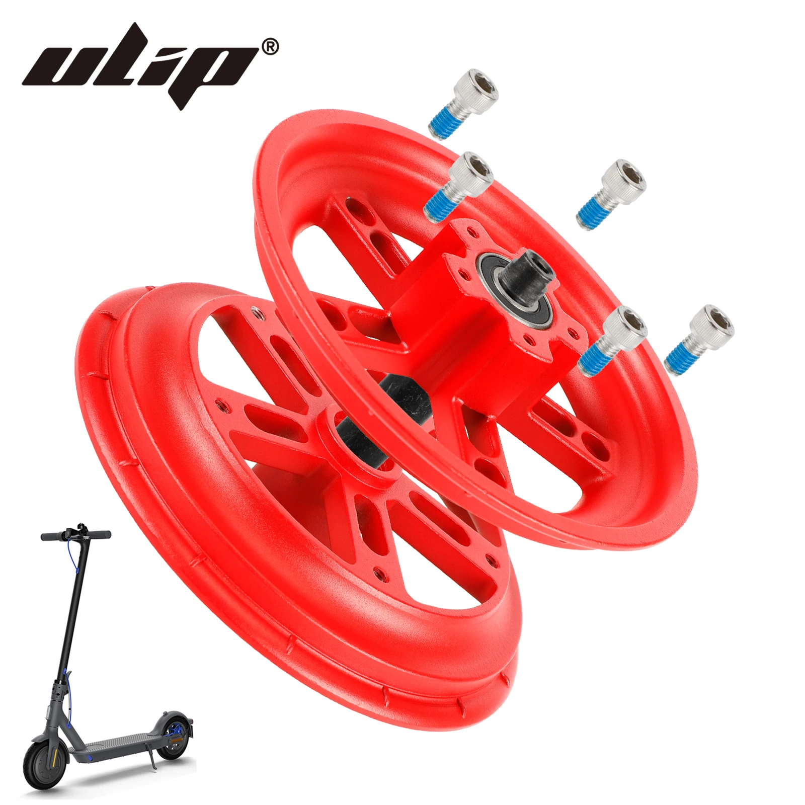 

Ulip Scooter 8.5 Inch Split Wheel Hub Solid Tire Aluminum Hub Replacement Parts for Xiaomi M365 1S Pro Pro2 Mi3 Electric Scooter