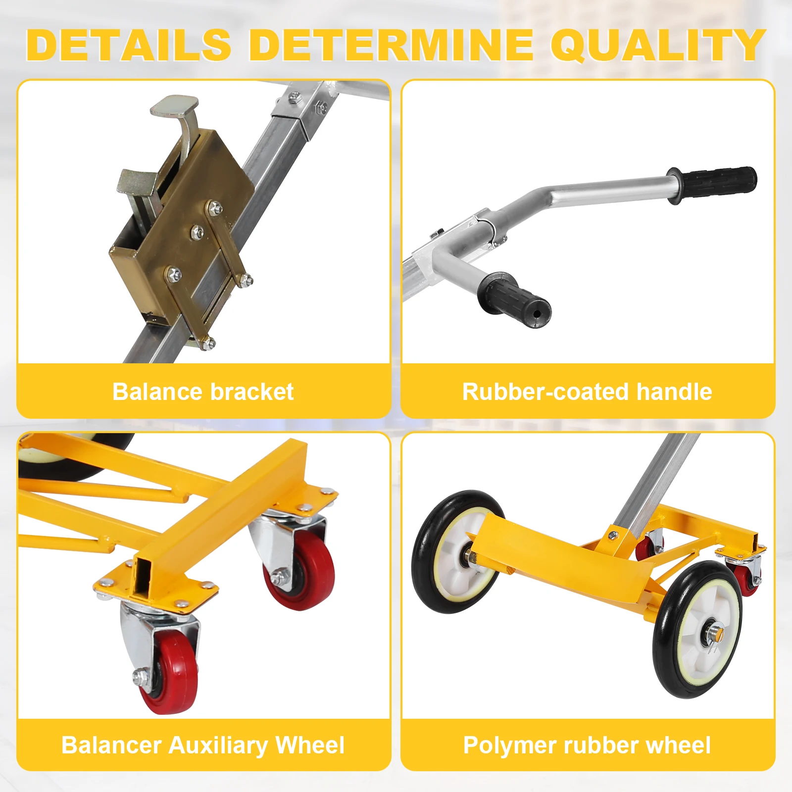 55Gallon Drum Truck Folding Hand Dolly 1000 Lbs Load Capacity Tipping Hand Truck Capacity Dollies for Garages Warehouse Workshop