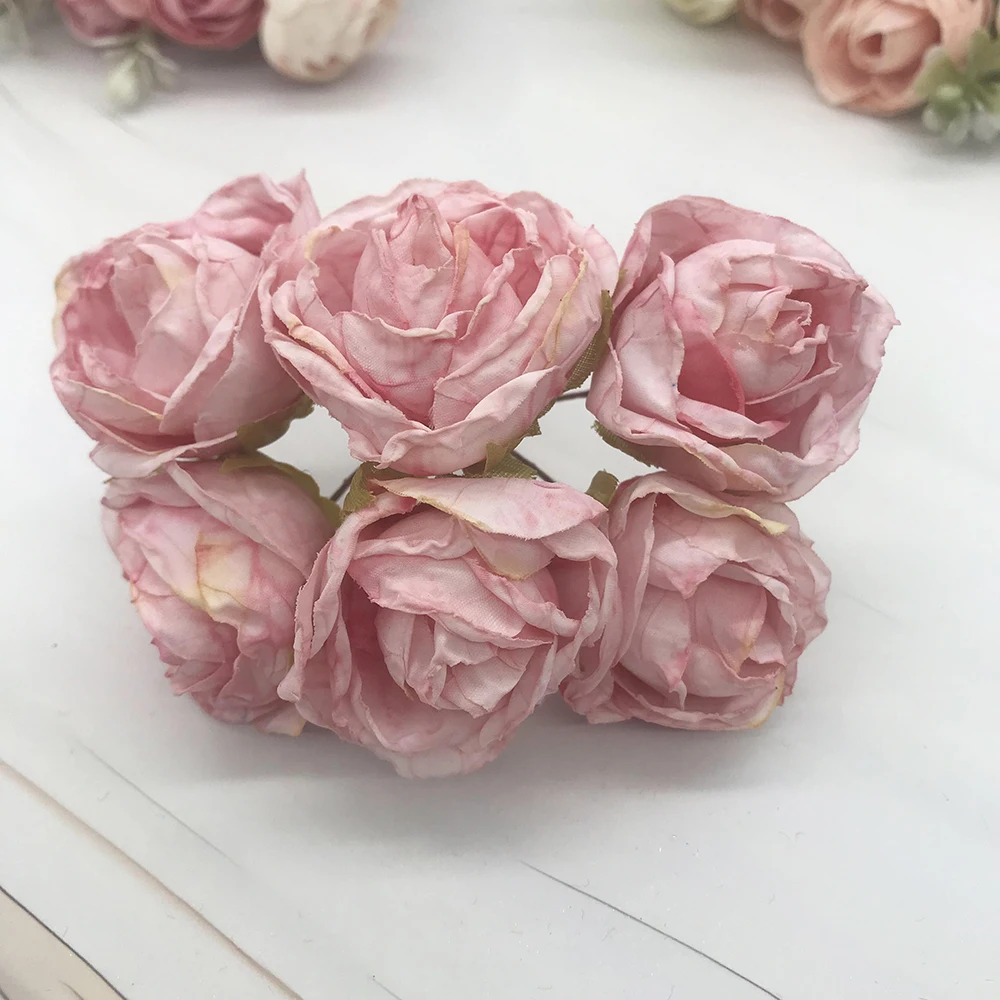 6-Piece European Vintage Rose Silk Flower Garland Kit