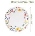 8pcs 7inch plates