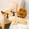 Croissant Plush Bread Pendant Creative Toast with Bell Squeaky Dog Toy Bite-resistant Interactive Plush Chew Toy Girl 1