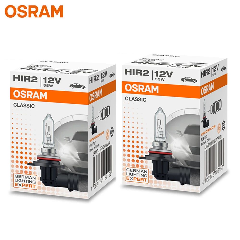 OSRAM CLASSIC 9012 HIR2 12V 55W PX22d Halogen Headlight Original Car Bulb  1875lm 3200K Light Auto Lamp Standard Hi/lo Beam ECE - AliExpress