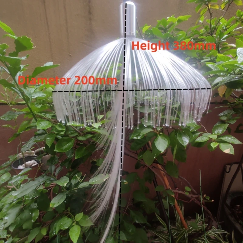 Color White Warm Fiber Optic LED Jellyfish Strip Pendant Pendant Light Christmas Park Landscape Lighting