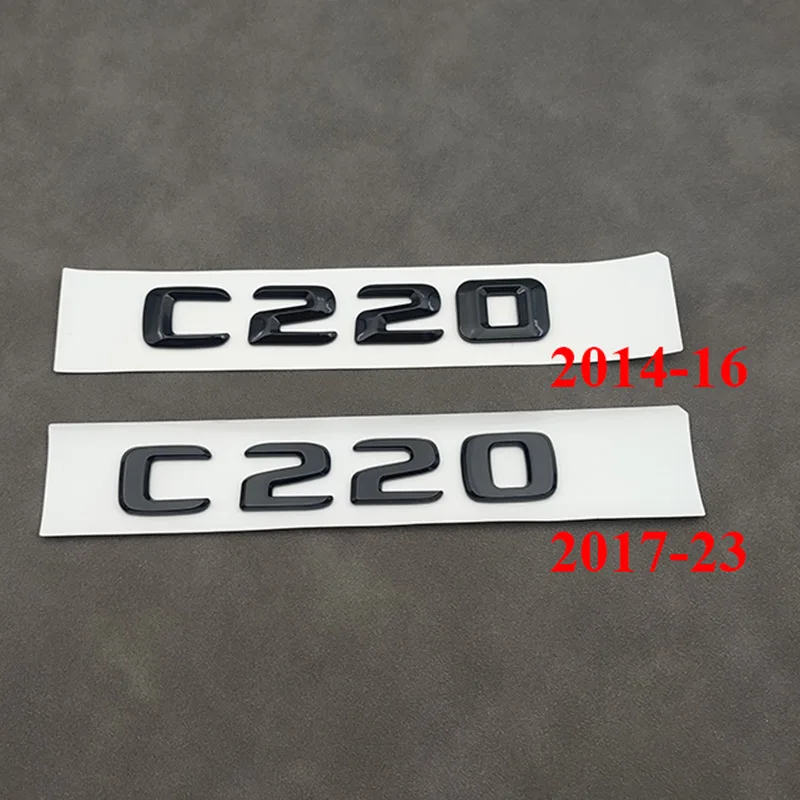 3D ABS Chrom Black CDI C220 Emblem Badge W204 Aufkleber – Bild 3