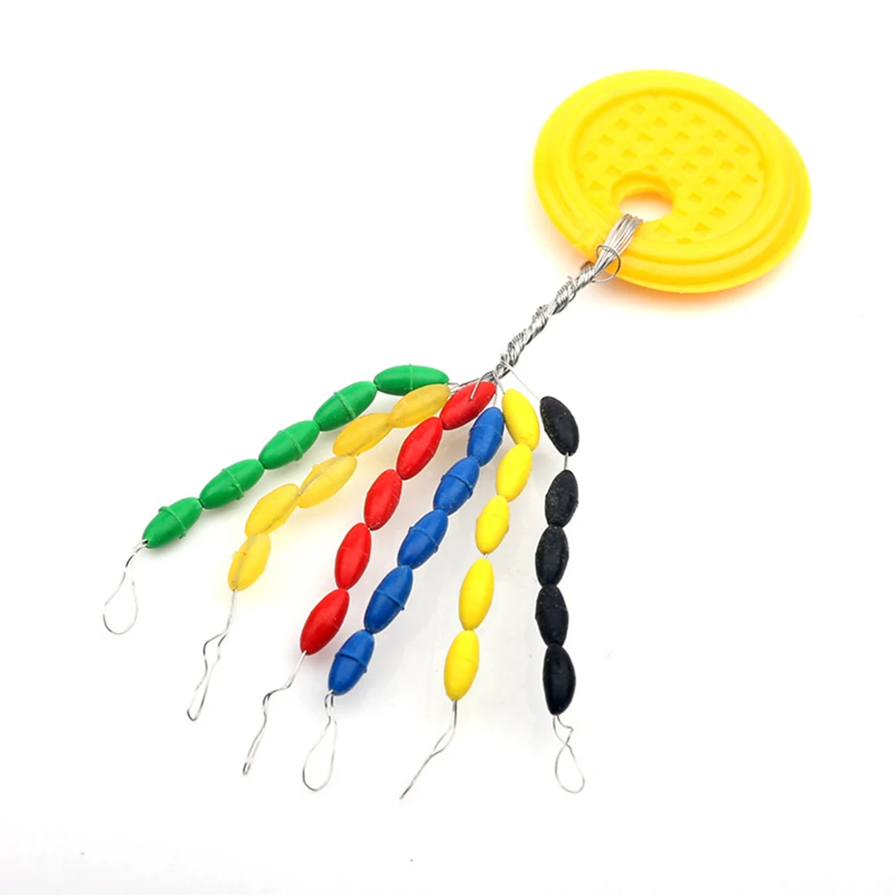

30pcs/Group Float Stops Line Stoppers Beads Rig Buffer Connector Fishing Bobbers Outdoor Fishing Accessories Random Colorful