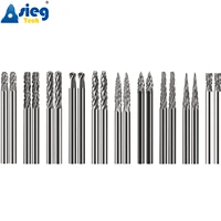 20pcs 3x3mm Carbide Burr Set Rotary File Die Grinder Bit 1/8" Shank Milling Cutter for Metal Grinding Dremel Rotary Tool 1