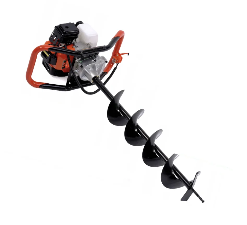 AG52 Petrol Earth Auger 52cc Gasoline Fence Post Hole Ground Drill WITHOUT DRILL BIT
