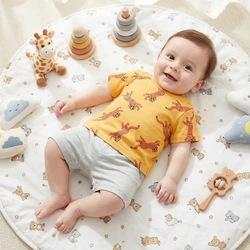 Cotton Kids Animal Print Summer Holiday T - Shirt - 5T (MDJIT4049)