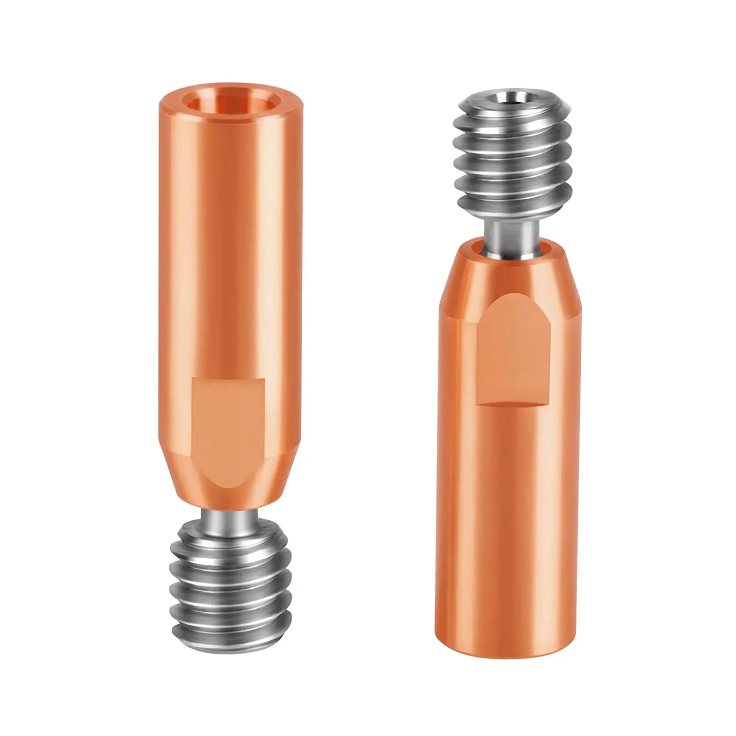 All Metal Smooth Heatbreak Upgrade Titanium and Copper Bimetal Throat Nozzle for Ender 3 V2 Ender 3 Pro CR10 3D Printer Hot End