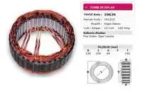 

10636 for STATOR DENSO type 12V 120A DOBLO VECTRA NURSAN