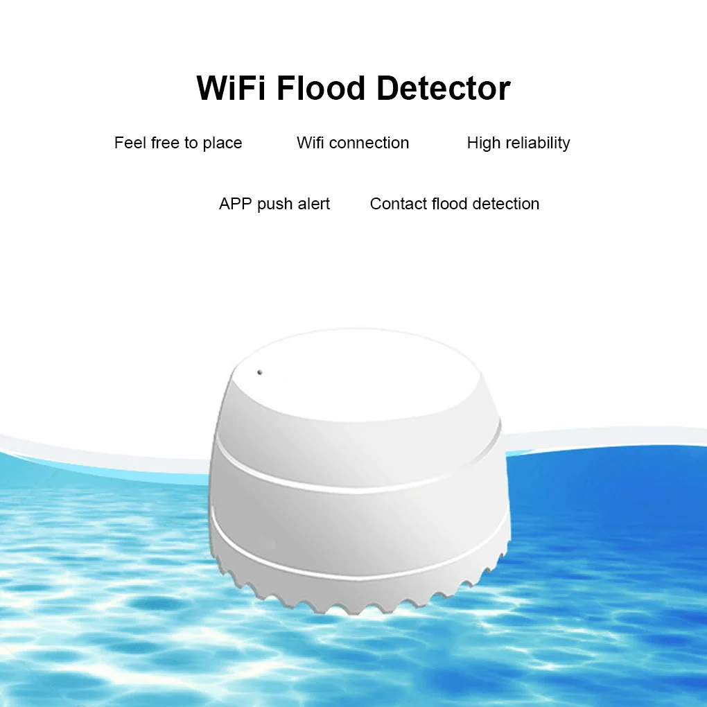 

Tuya Water Detector WiFi Immersing Leakage Sensor Security Leak Alarm