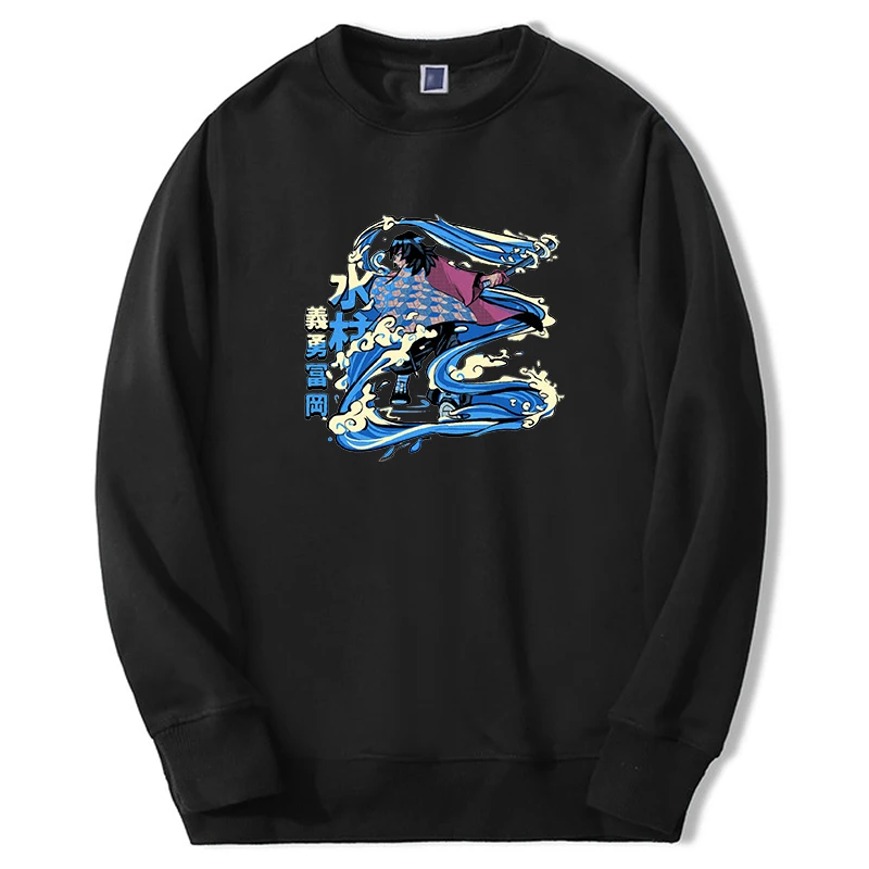 

Demon Slayer Anime Hoodies Men Women Giyuu Manga Hot Anime Graphic Sweatshirt Fleece Casual Hip Hop Sudaderas Harajuku Hoody
